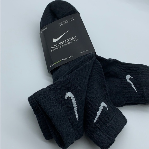 NIKE EVERYDAY COTTON CUSHIONED ANKLE TRAININ SOCKS - Picture 10 of 13